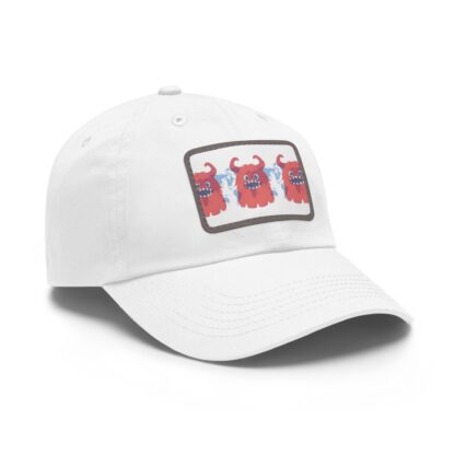 Colorful Monster Dad Hat with Leather Patch, Casual Cap for Dads, Unisex Accessory, Fun Summer Hat, Unique Gift for Father's Day - Image 3