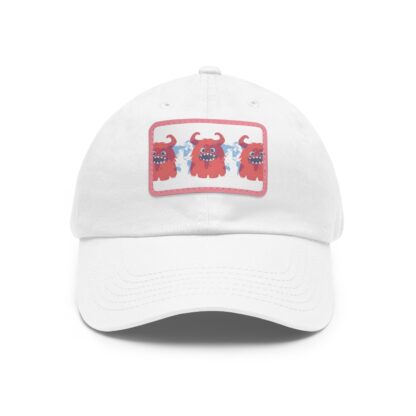 Colorful Monster Dad Hat with Leather Patch, Casual Cap for Dads, Unisex Accessory, Fun Summer Hat, Unique Gift for Father's Day - Image 5