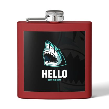 Shark-Themed Stainless Steel Flask | Funny Gift for Groomsmen, Tailgating, Camping, Adventure, Personal Use - Image 5