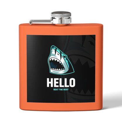 Shark-Themed Stainless Steel Flask | Funny Gift for Groomsmen, Tailgating, Camping, Adventure, Personal Use - Image 9