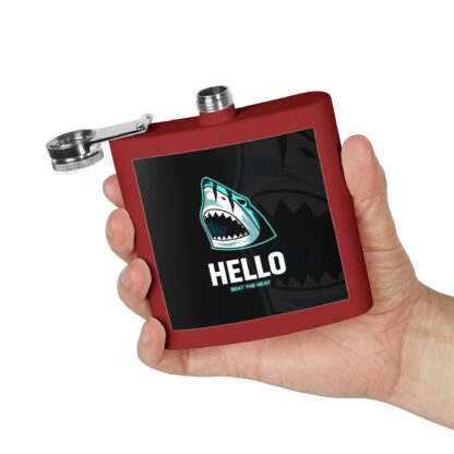 Shark-Themed Stainless Steel Flask | Funny Gift for Groomsmen, Tailgating, Camping, Adventure, Personal Use - Image 8