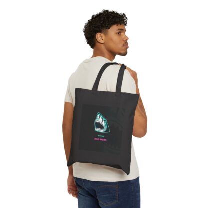 Bold Beings Cotton Canvas Tote Bag, Eco-Friendly Shopping Bag, Gift for Adventurers, Halloween Party Bag, Unique Art Tote - Image 3