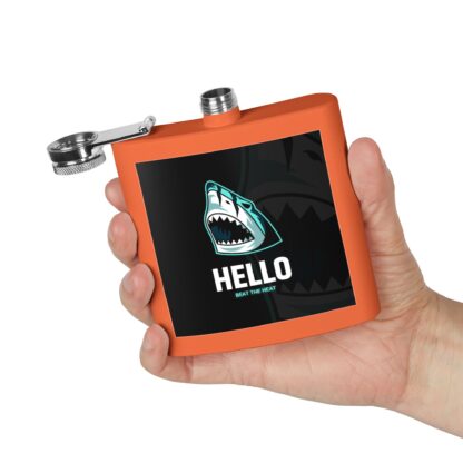 Shark-Themed Stainless Steel Flask | Funny Gift for Groomsmen, Tailgating, Camping, Adventure, Personal Use - Image 12