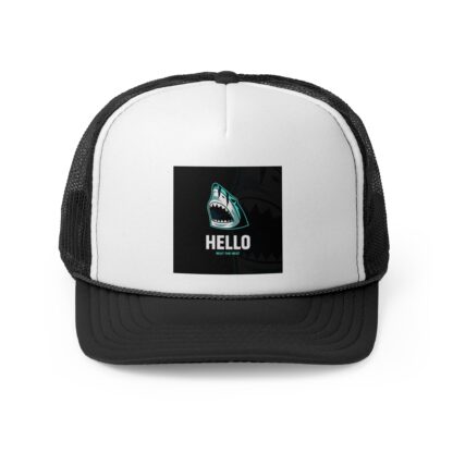 Funny Hello Trucker Cap, Cool Cap, Gift for Him, Funny Hat, Summer Accessory, Unique Men’s Headwear